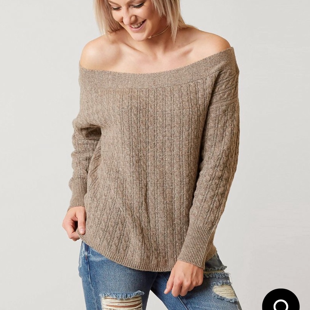 Off the shoulder sweater